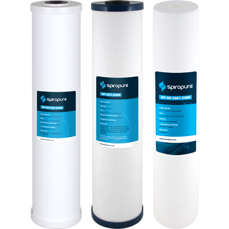 SpiroPure SP-WH325 Whole House 3-Filter Replacement Set