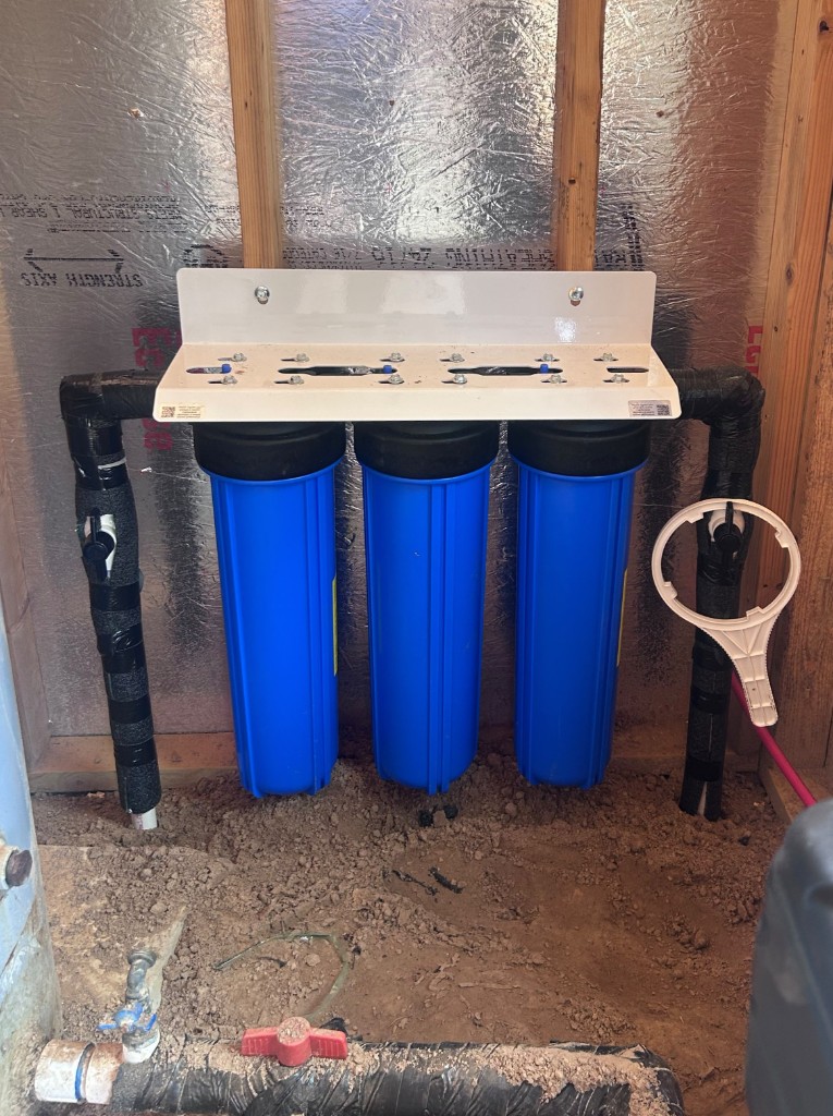 3-stage whole-home pre-filter installation