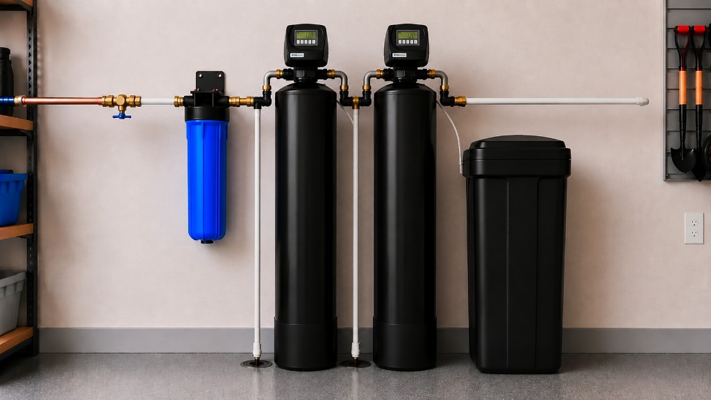 Softener with Catalytic Carbon Tank and Pre-Filter